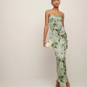 NBW Size 2 reformation Frankie green dress